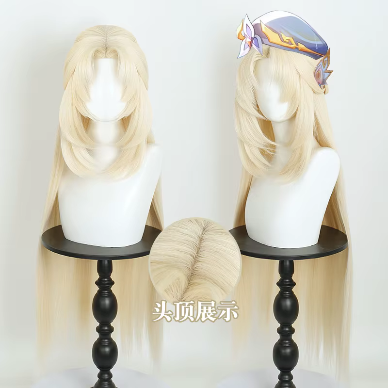 Nicole Reeyn Cosplay perruque Anime jeu Genshin Impact cheveux Rose Net perruques