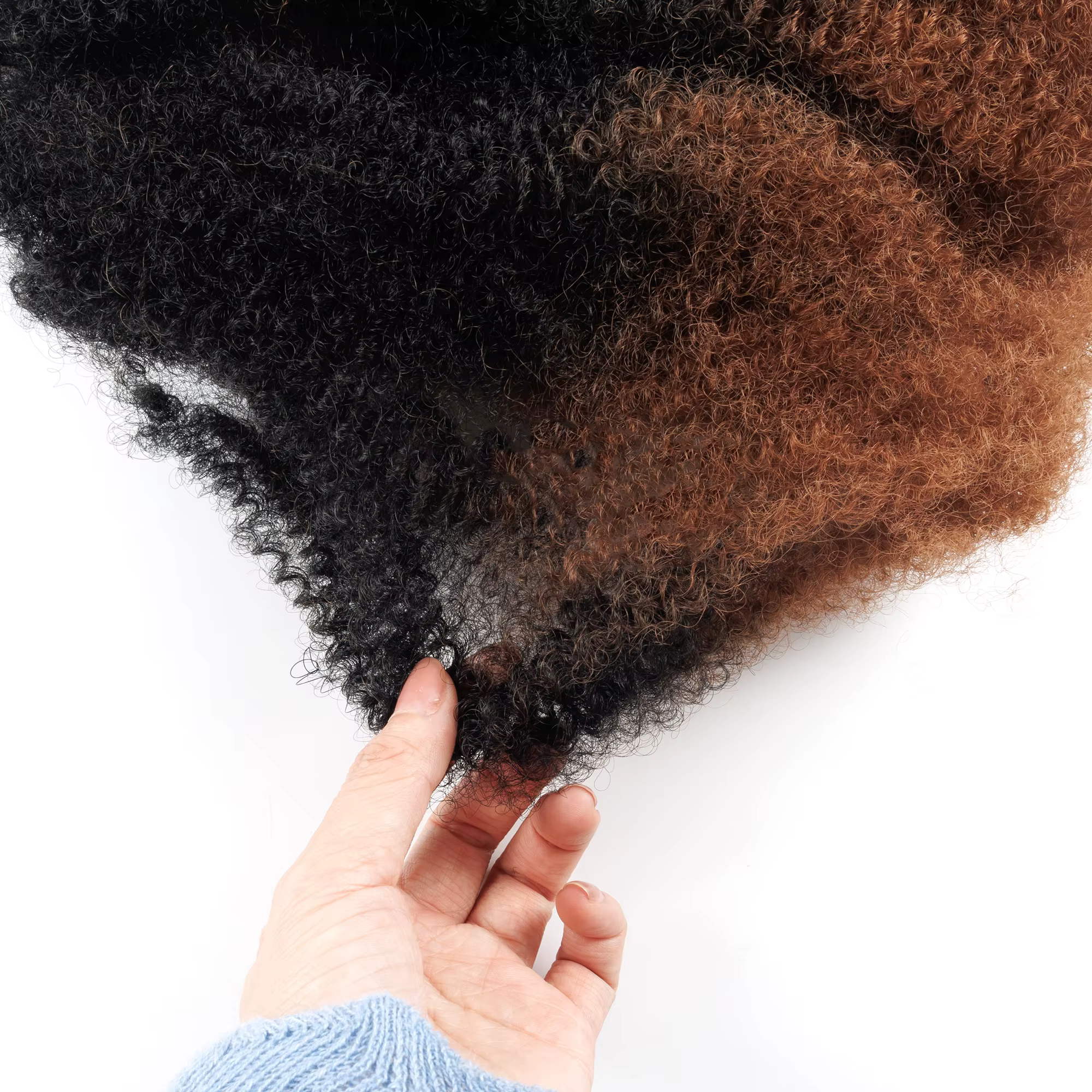Prix de gros – Lots de cheveux bouclés afro crépus en vrac