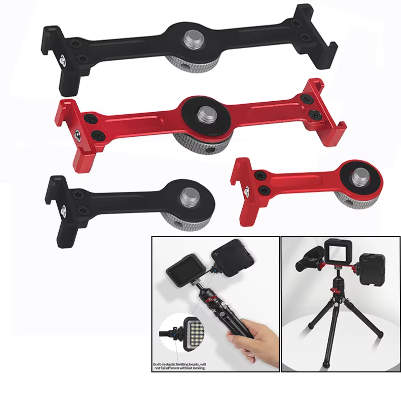 Adaptateur de montage de sabot froid pour caméra, barre d'extension, support rapide Vlog, GoPro Forepour Insta360, moniteur de caméra d'action, microphone à lumière LED
