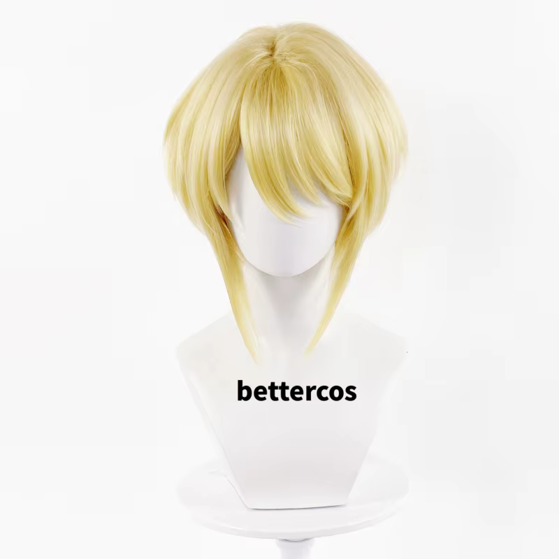 William James Moriart Cosplay perruque Anime MORIARTY le PATRIOT Blonde cheveux synthétiques courts résistants à la