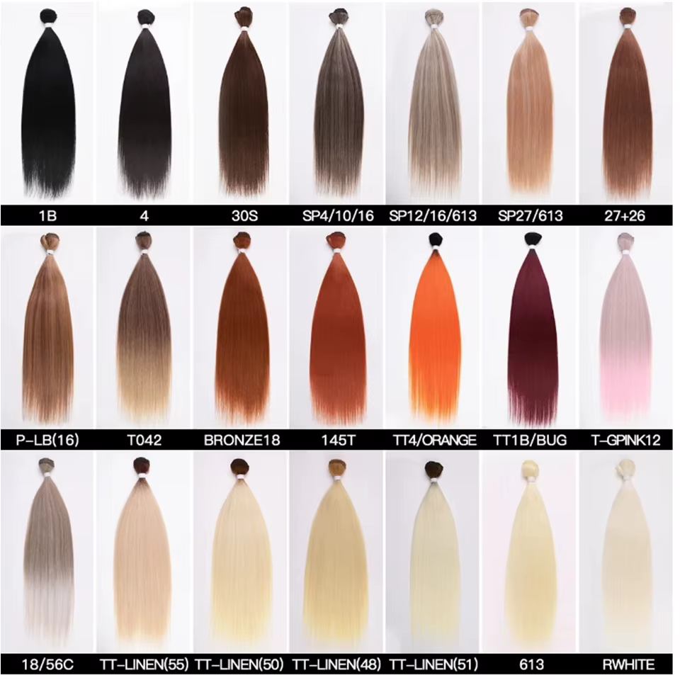 Mèches synthétiques naturelles lisses pour Salon de coiffure