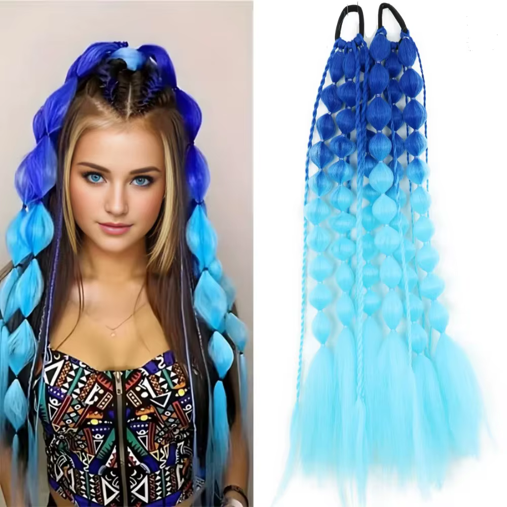 Extensions de cheveux colorées de 20 pouces