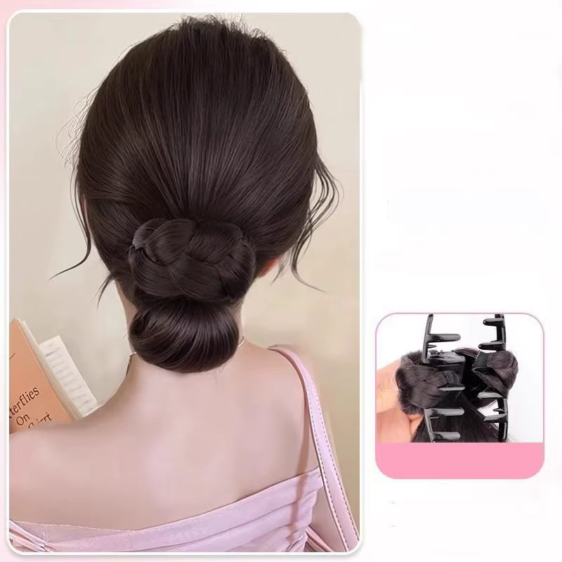 Chignon synthétique avec pince à cheveux