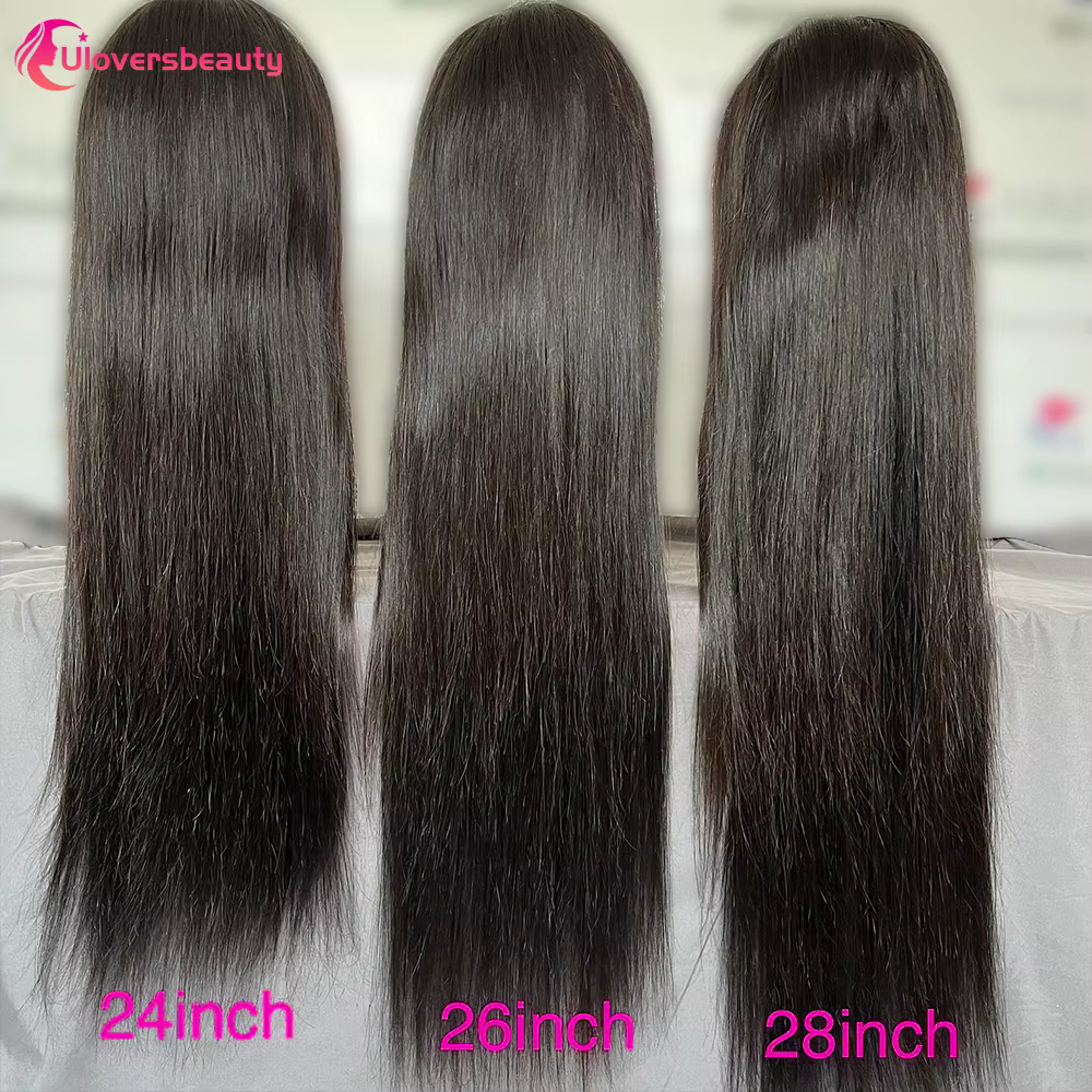 26 30 40 Pouces Perruques Cheveux Humains 13X4 Perruque Brésilienne Glueless Wigs Human Hair 210% Densité