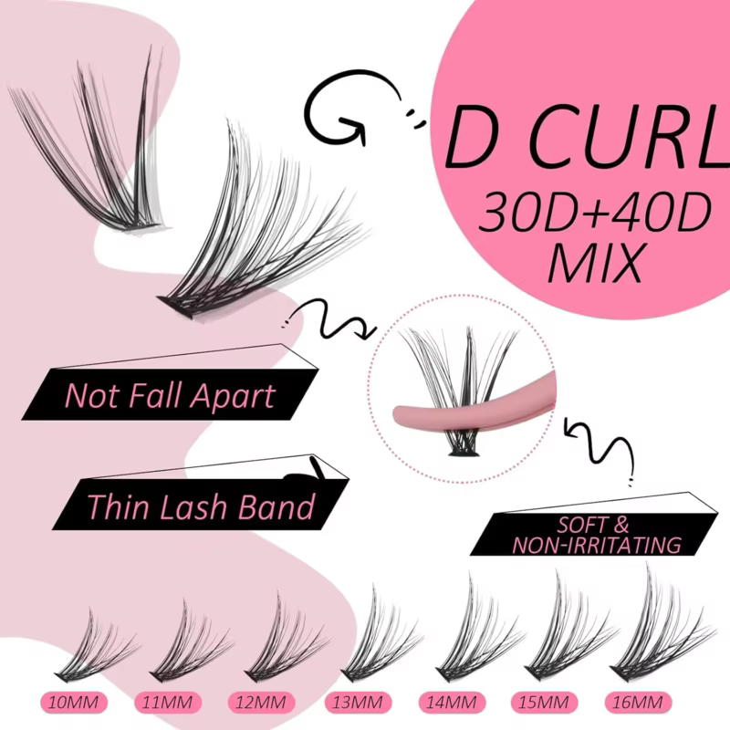 Kit d'extension de cils DIY SENSE LASHES 280 pièces 0