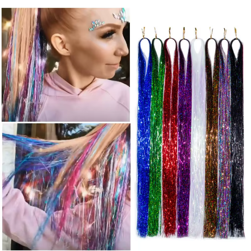 Extensions de cheveux arc-en-ciel pour femmes