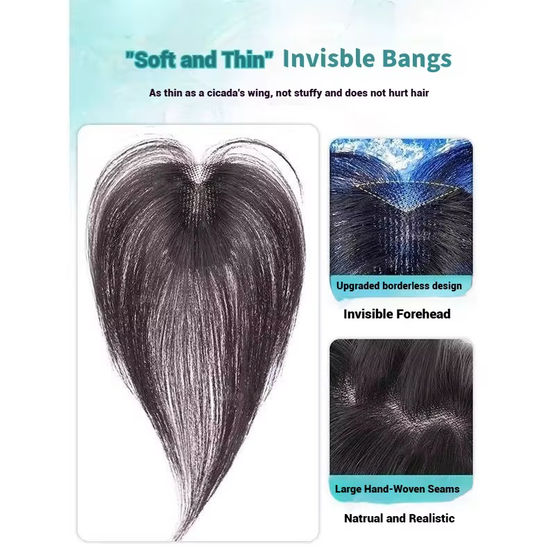 Topper de cheveux humains en pâte magique pour femmes