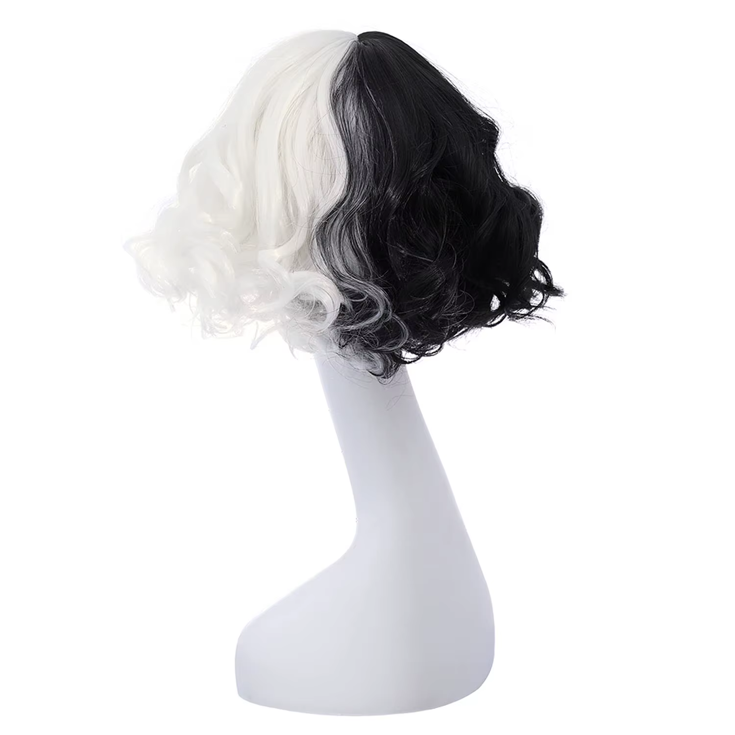 Perruques noires et blanches pour femmes