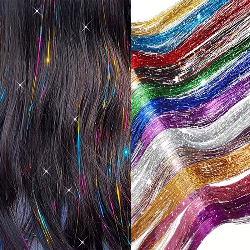 Extensions de cheveux synthétiques colorées au laser de 24 pouces