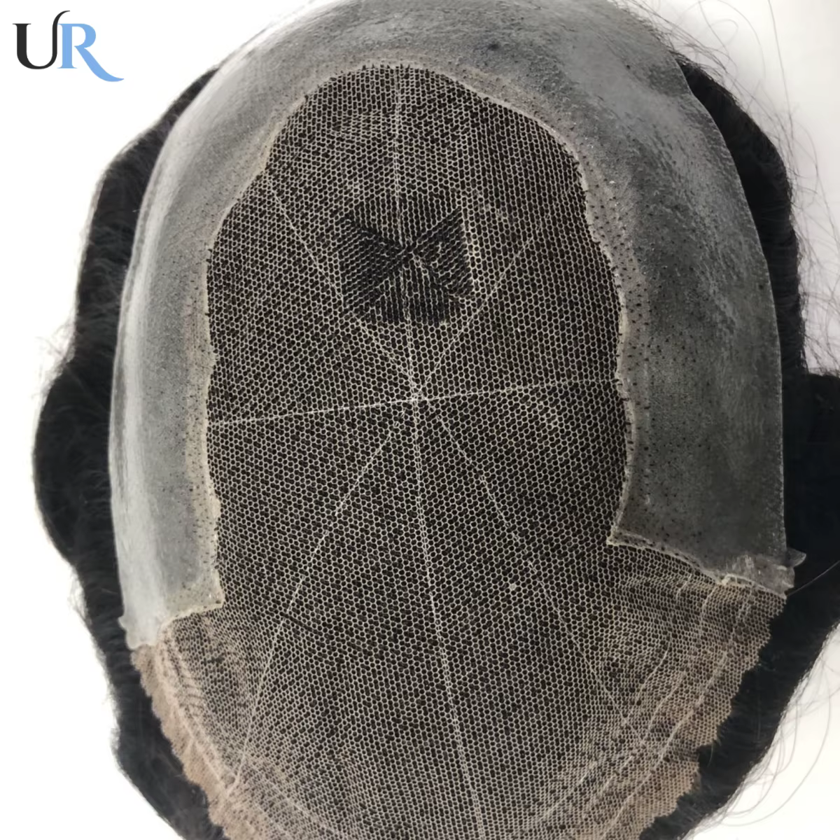 Toupet en dentelle avec base en PU pour hommes