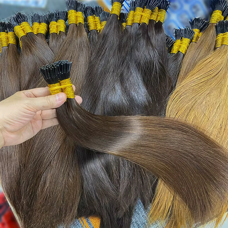 Extensions de cheveux I-Tip en kératine vierge naturelle