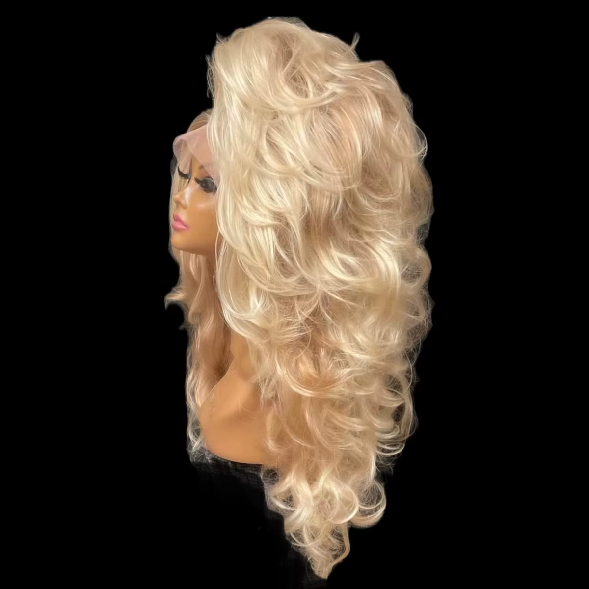 LAMIA Perruque Lace Front Blonde HD 13x4 pouces en dentelle transparente pour femme