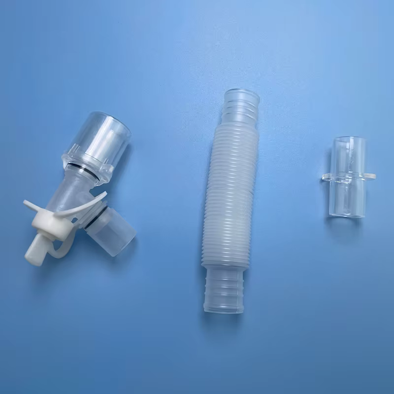 Tube d'extension pour anesthésie, circuit respiratoire jetable pour anesthésie, tube d'extension fileté, joint rotatif en forme de L