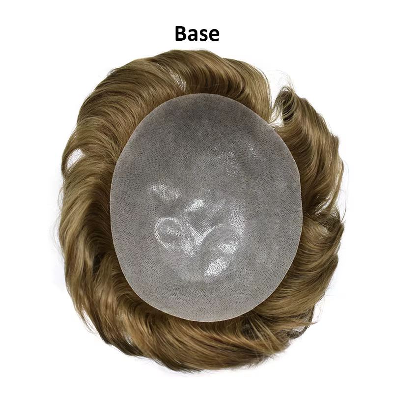 Prothèse capillaire pour homme en cheveux humains indiens