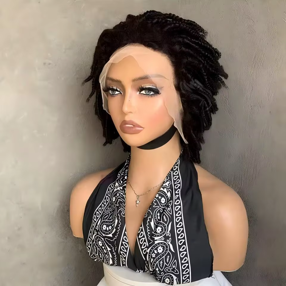 Perruques Remy brésiliennes bouclées afro 13x4 avec dentelle frontale d'oreille à oreille