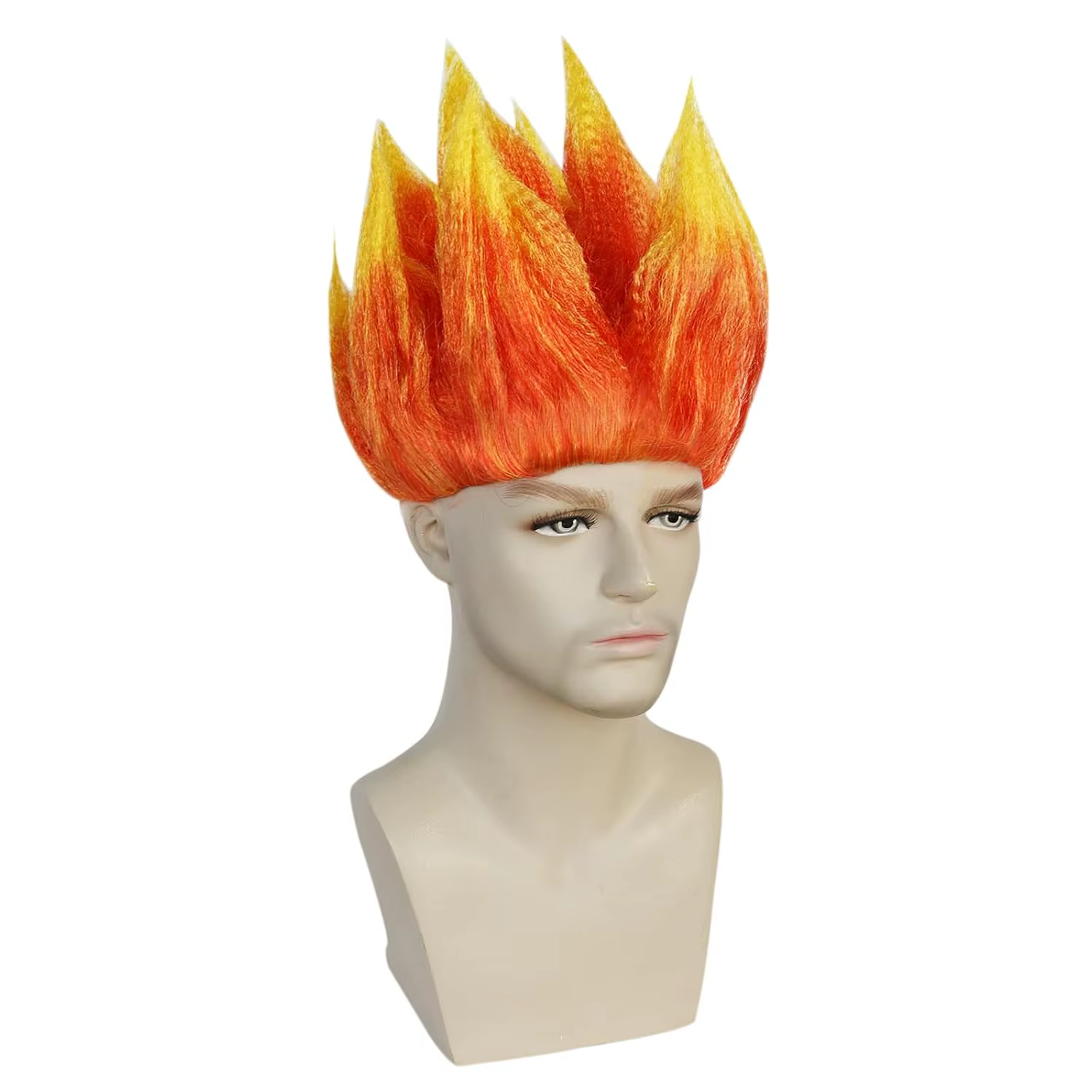Anime Anger Flame Wig for Men