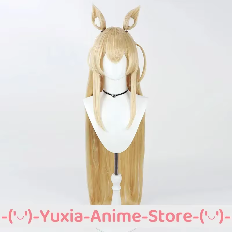 Perruque de cosplay Kurumi Blue Archive avec oreilles et bonnet