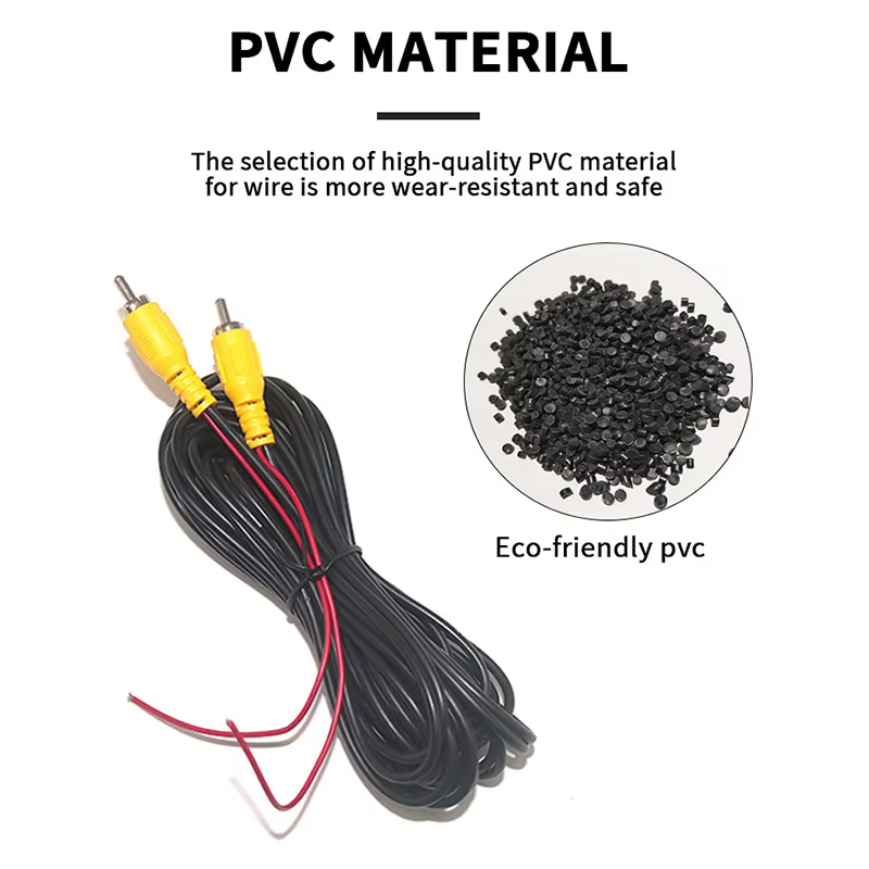 Câble vidéo RCA avec câble d'alimentation pour caméra de recul de voiture, câble d'extension AV, SFP, 6 m, 10 m, 20m