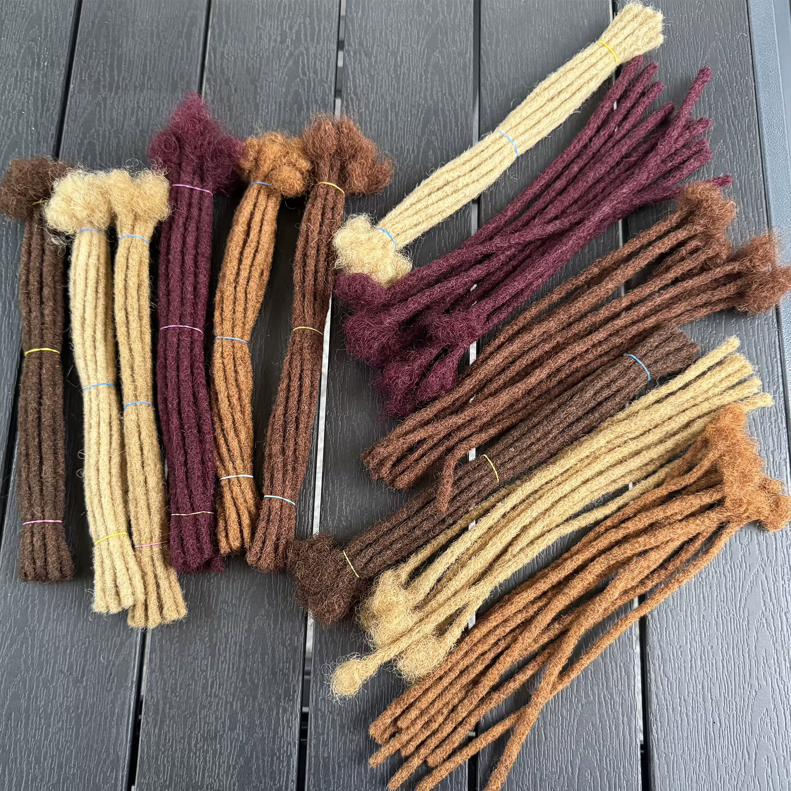 Extensions de dreadlocks en cheveux humains