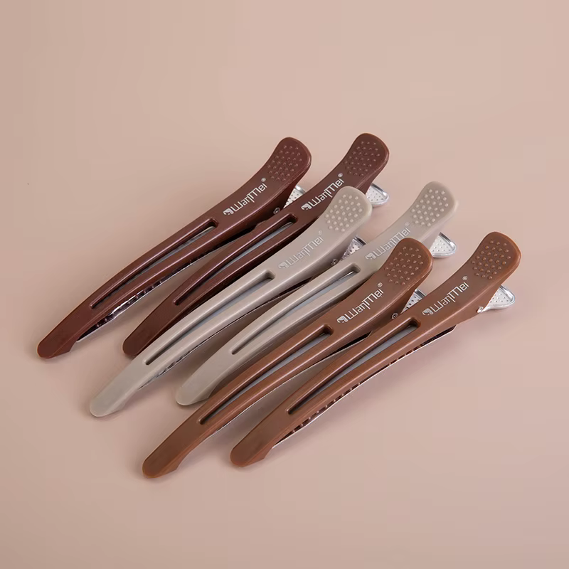 Pinces à cheveux professionnelles antidérapantes