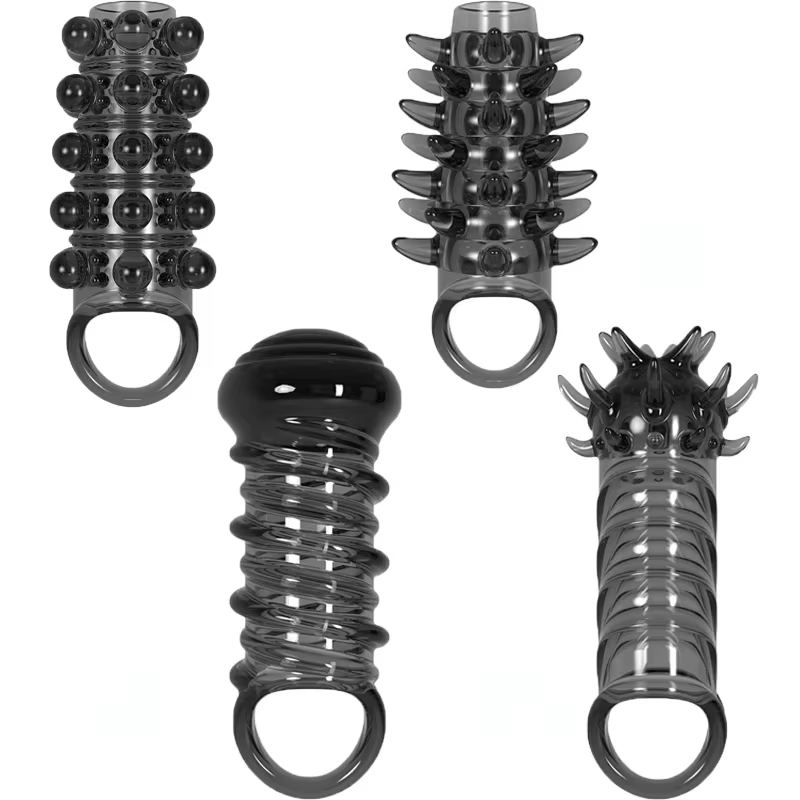 Manchon d'extension de pénis élastique doux pour hommes, éjaculation retardée, extenseur de bite, augmentation des manches de bite, jouets sexuels pour adultes