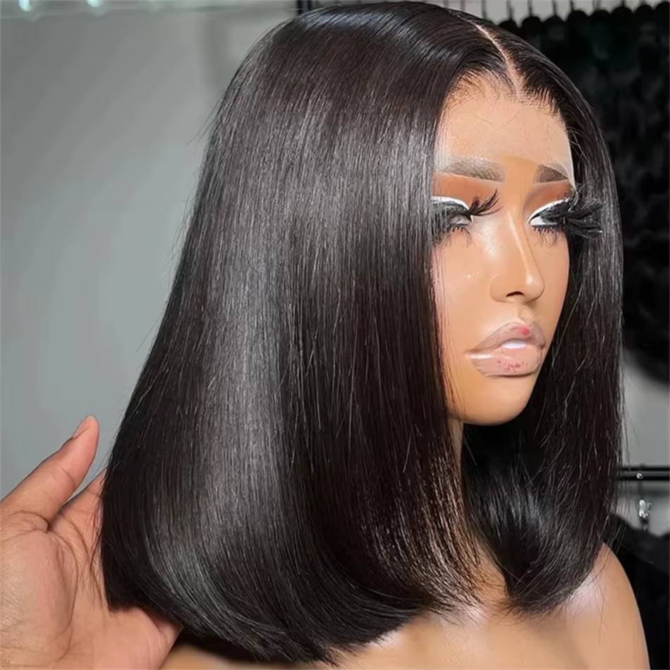 Perruque Bob Lace Frontal Wig brésilienne Remy