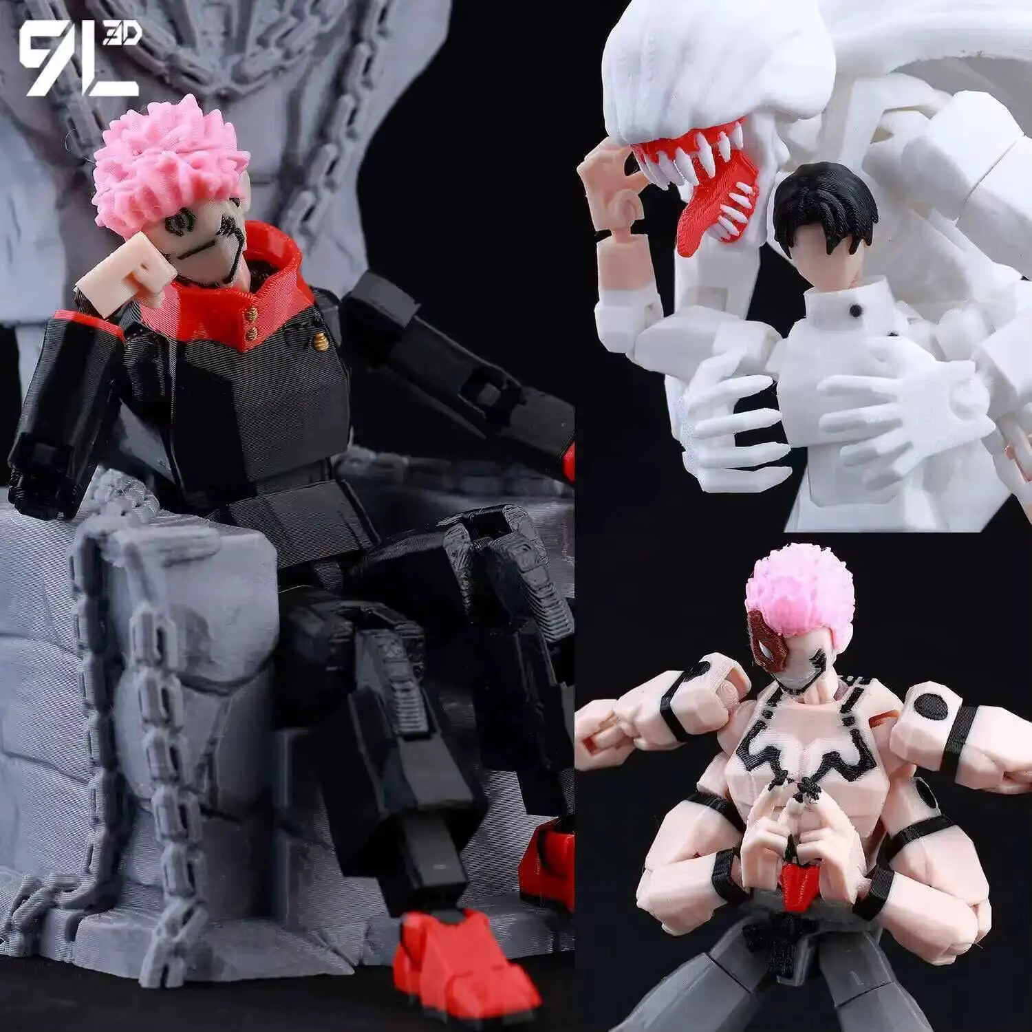 9L3D imprimé chanceux factice 13 Jujutsu Kaisen Gojo Satoru Toji Yuji Sukuna Anime figurines Mannequin Yuuta Rika modèle T13 jouets