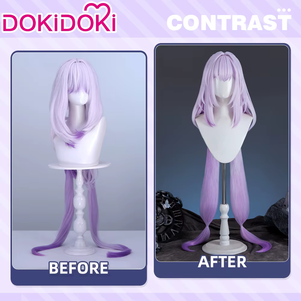 En STOCK Castorice Hyacine perruque jeu Honkai: Star Rail DokiDoki Halloween 100 cm cheveux longs