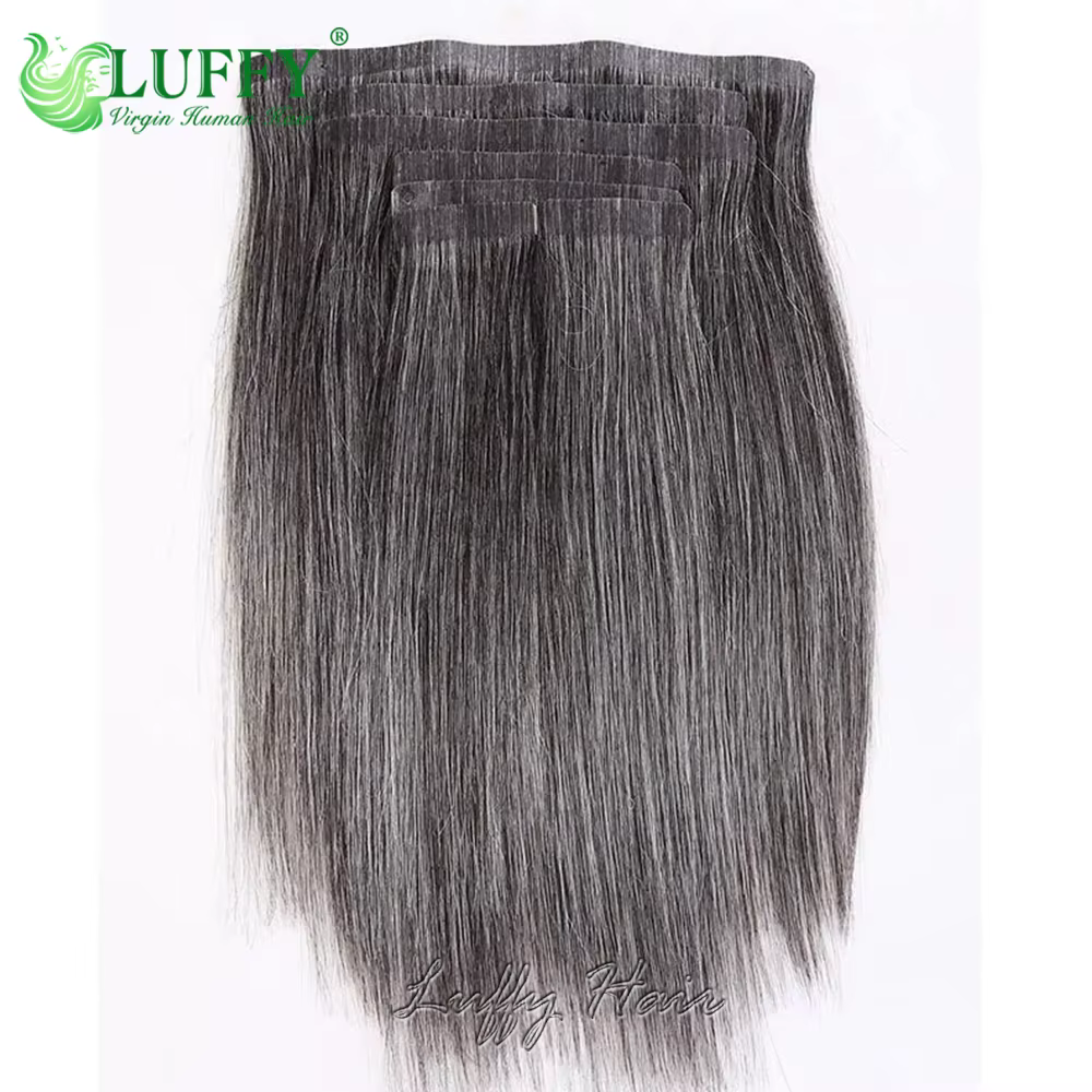 Extensions de cheveux à clipser en PU sans couture
