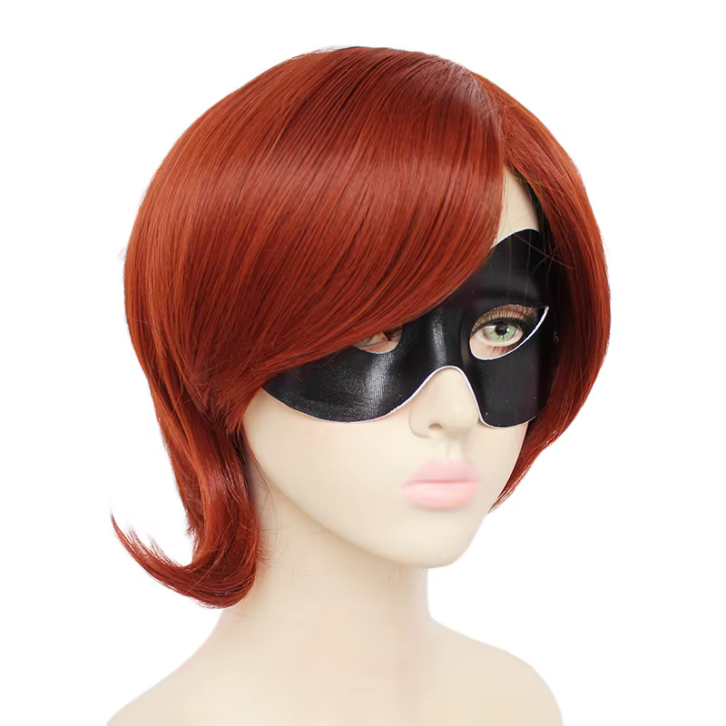 Perruque de cosplay synthétique incroyable pour fille et lunettes