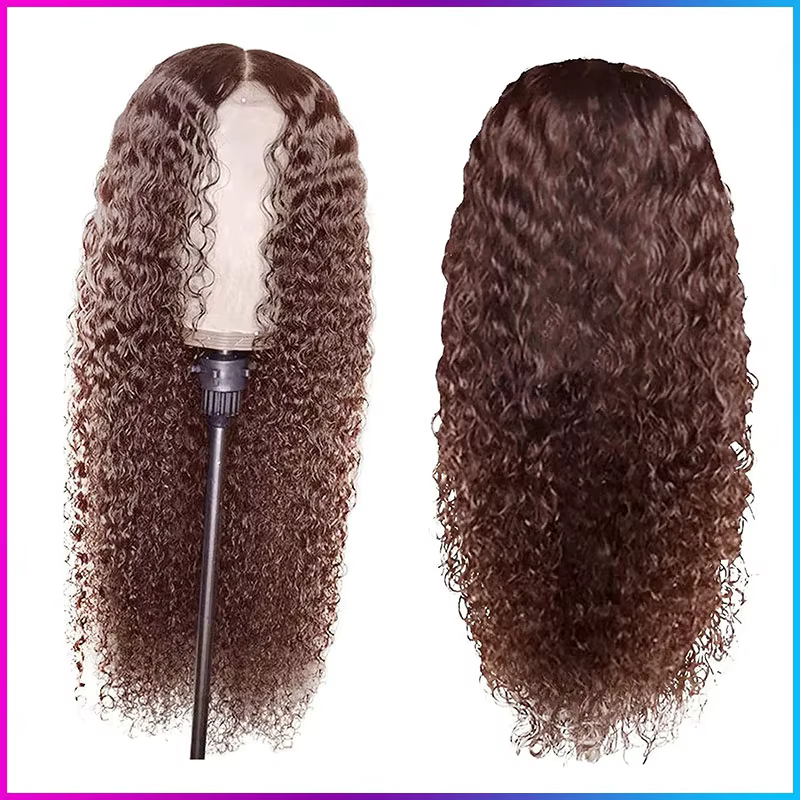 Perruque synthétique longue ondulée bouclée pour femme