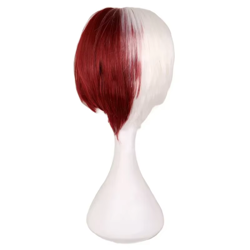 Perruque de cosplay de haute qualité Boku no Shoto Todoroki Shouto