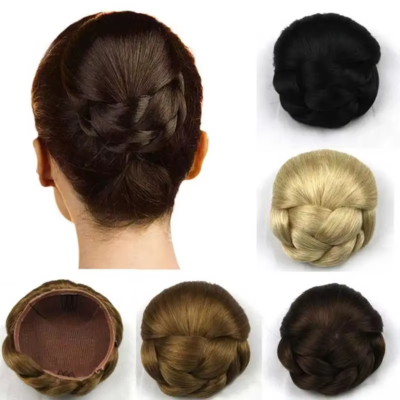 Extensions de Chignon synthétiques bouclés en désordre