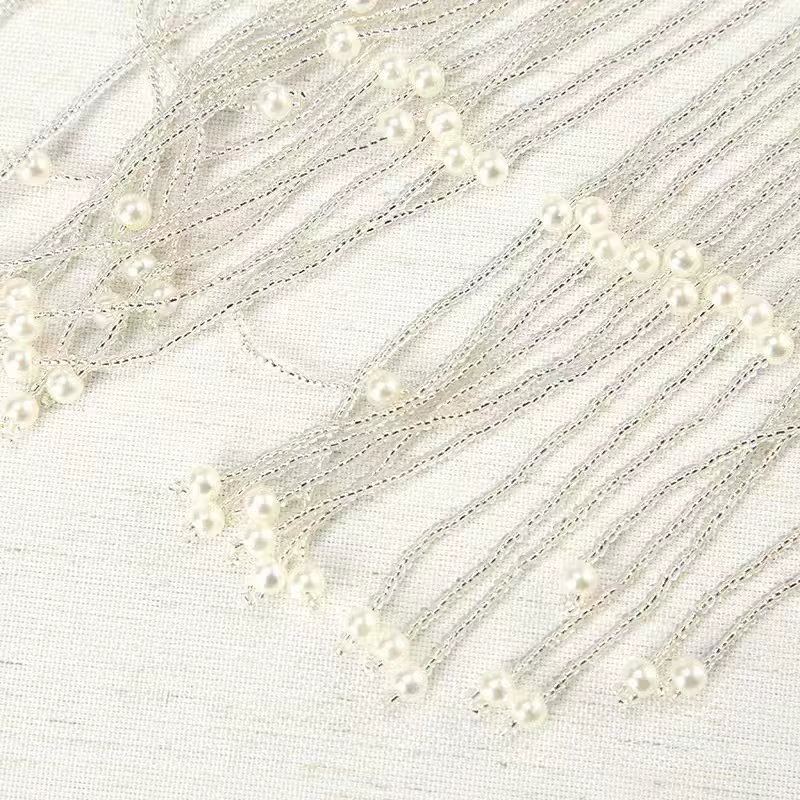 Casque clouté de perles pour dames-chaîne d'accessoires de cheveux de mode pour fête de danse et Banquet d'imitation