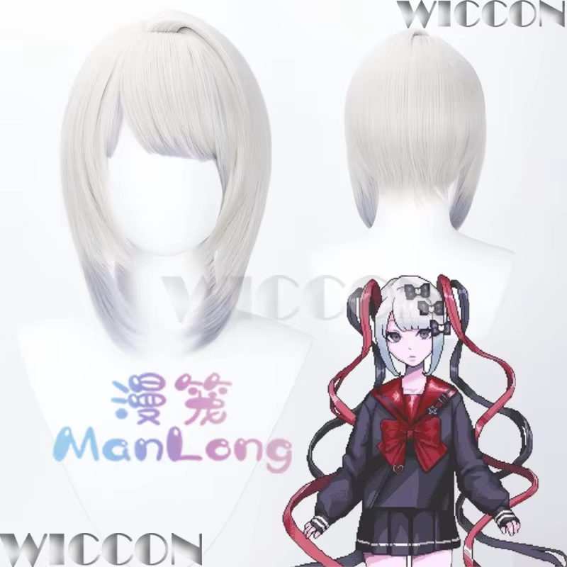 Perruque courte de Cosplay Y2K Jirai Kei pour femme