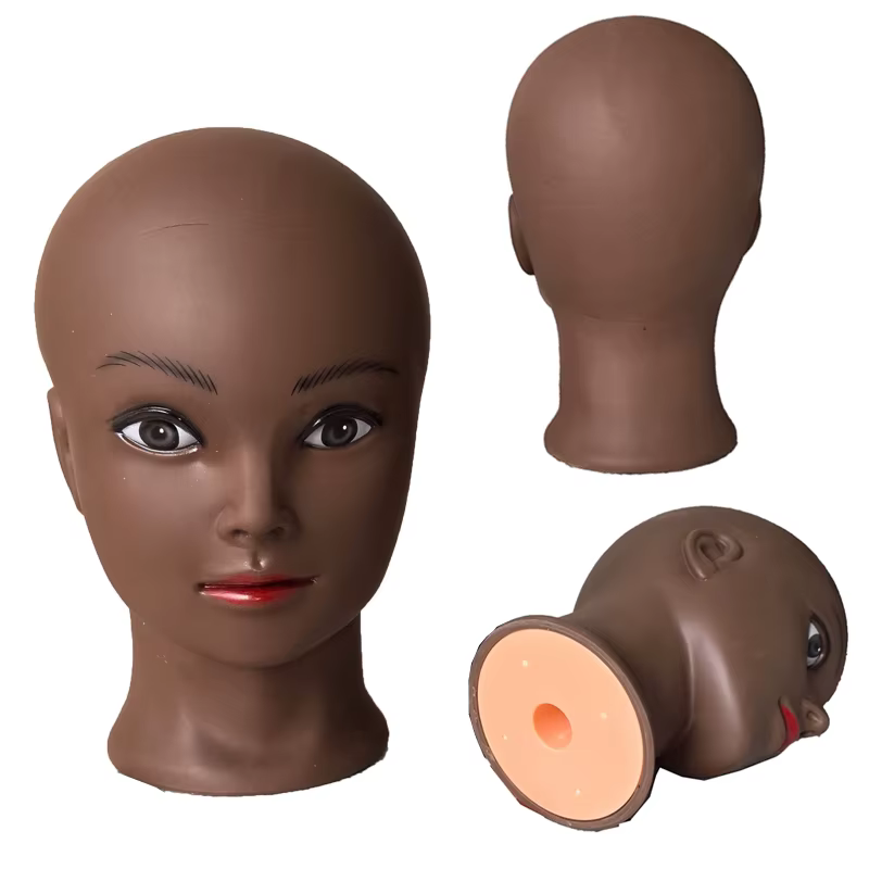 Perruque faisant la tête de qualité têtes de Mannequin chauve de cosmétologie populaire pour la pratique du maquillage
