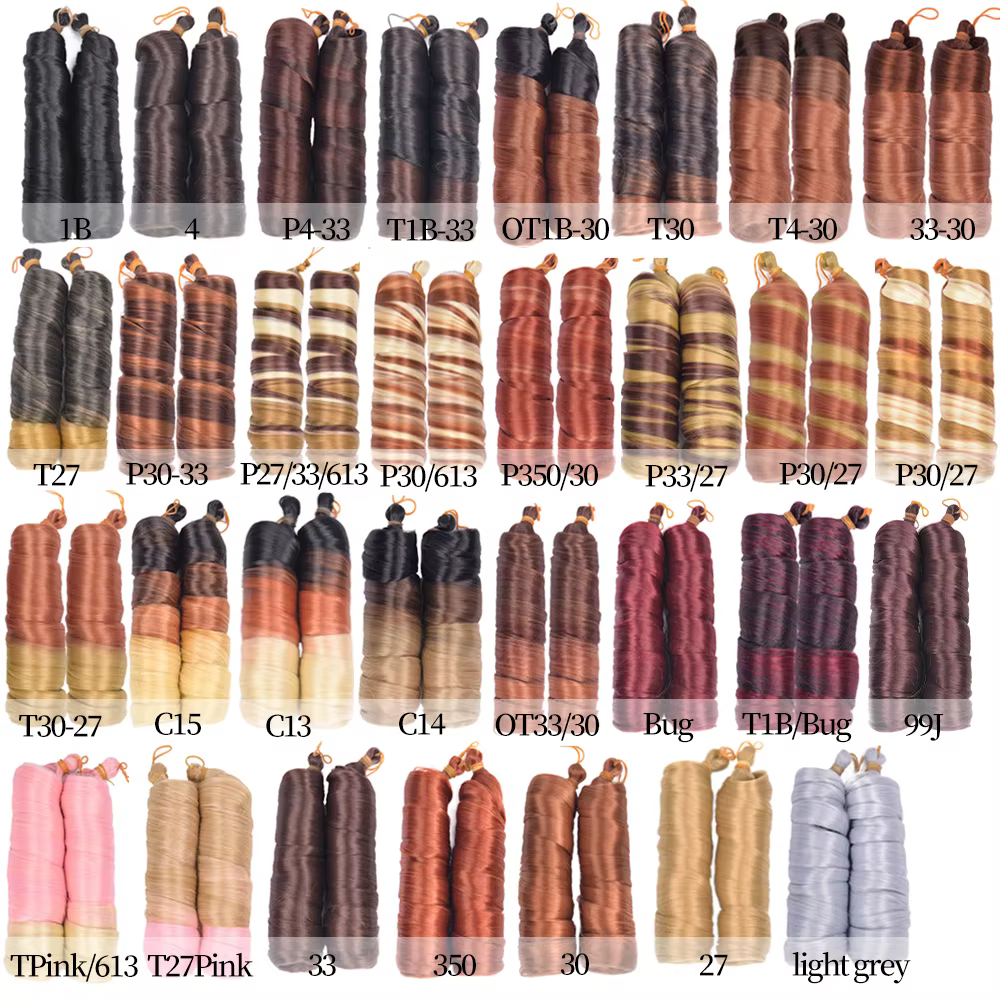 Boucles françaises tressage cheveux 24 pouces