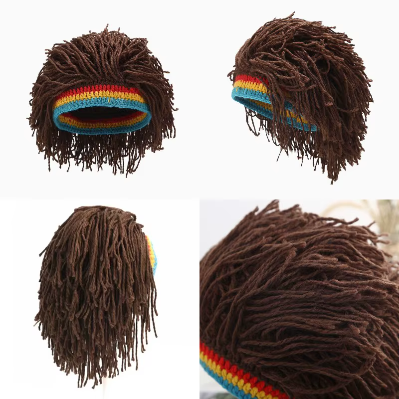 Perruque synthétique africaine pour hommes et femmes