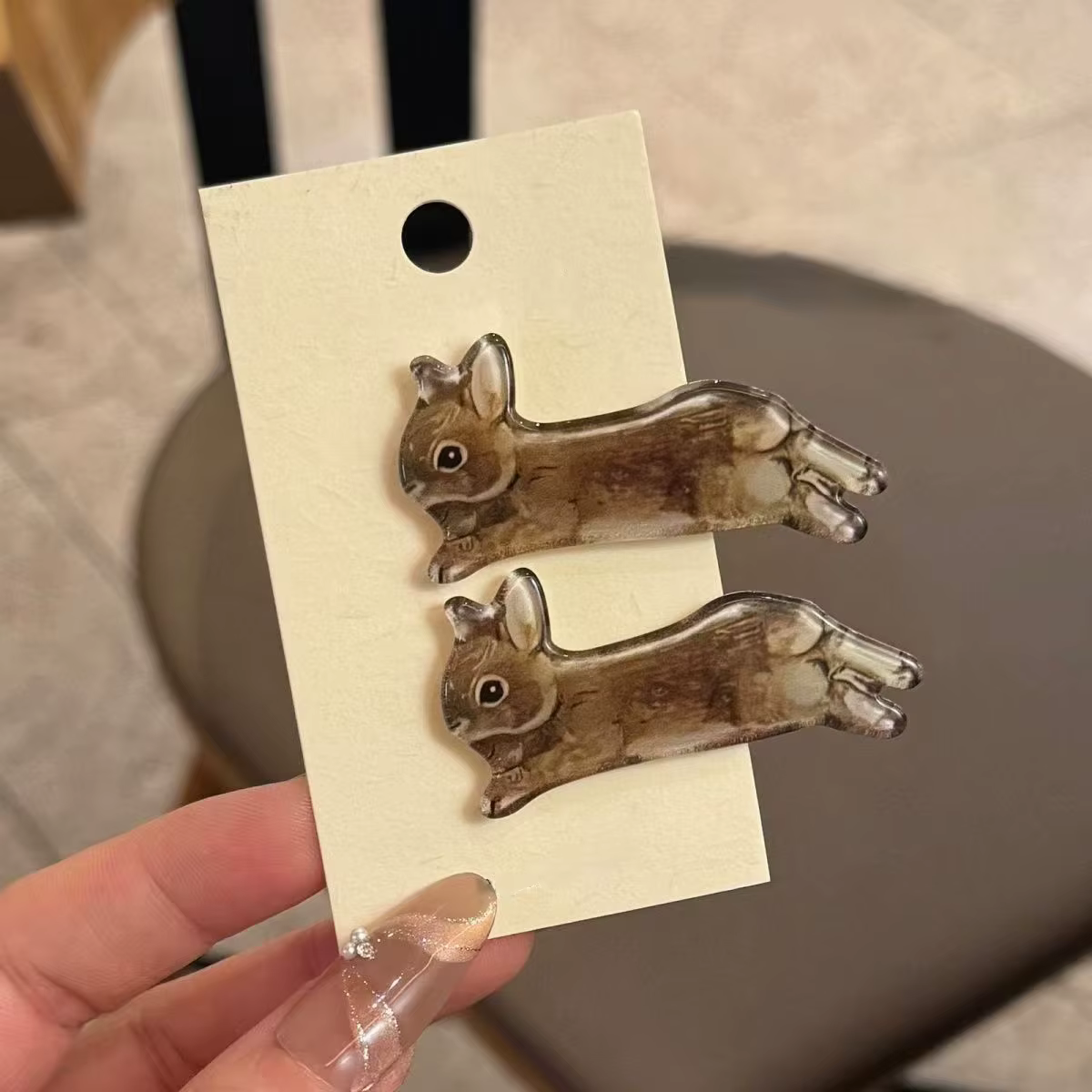 Ensemble de pinces à cheveux lapin Kawaii