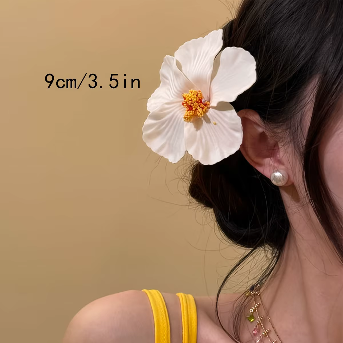 8 pinces à cheveux fleurs hawaïennes