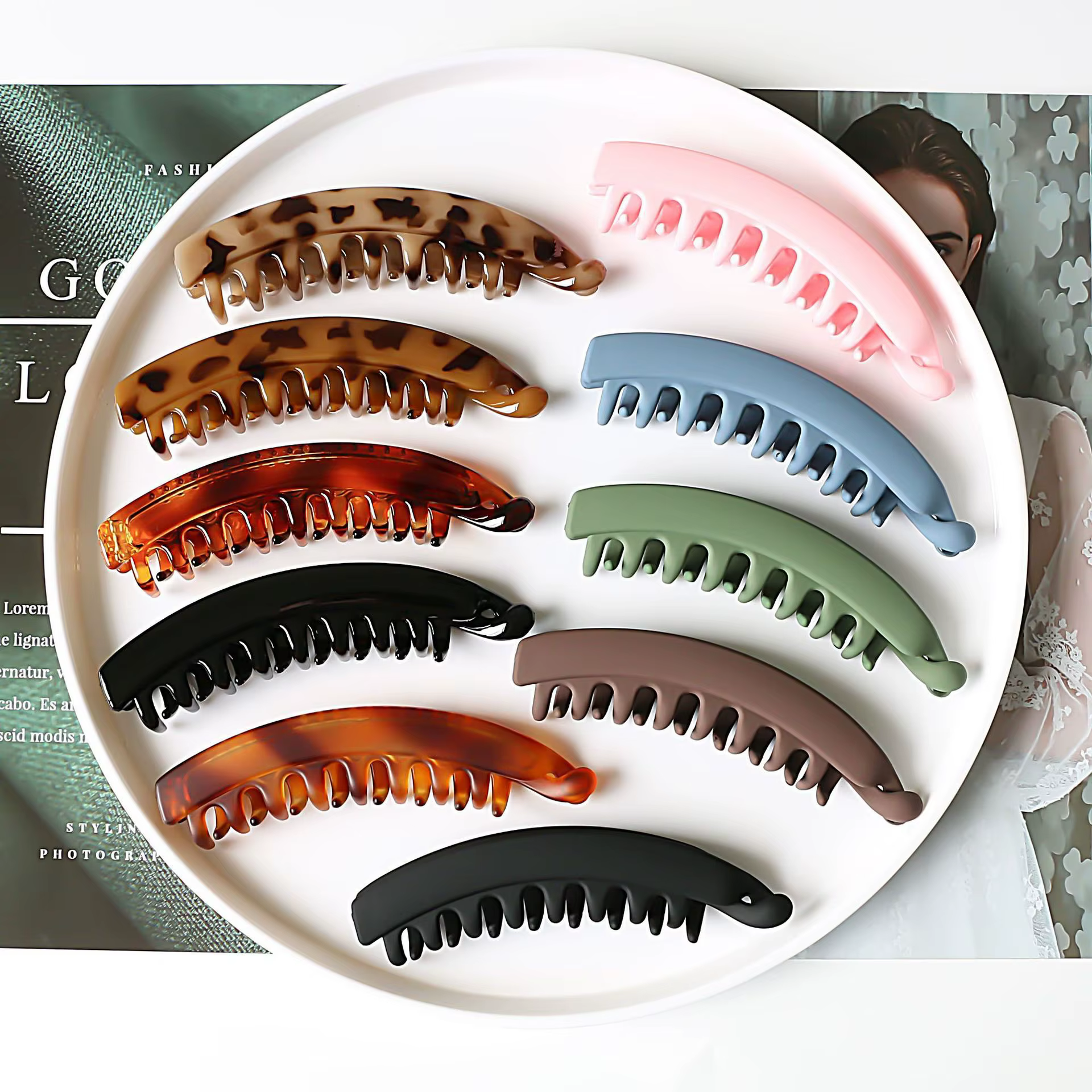 Pinces à cheveux créatives pince banane griffe