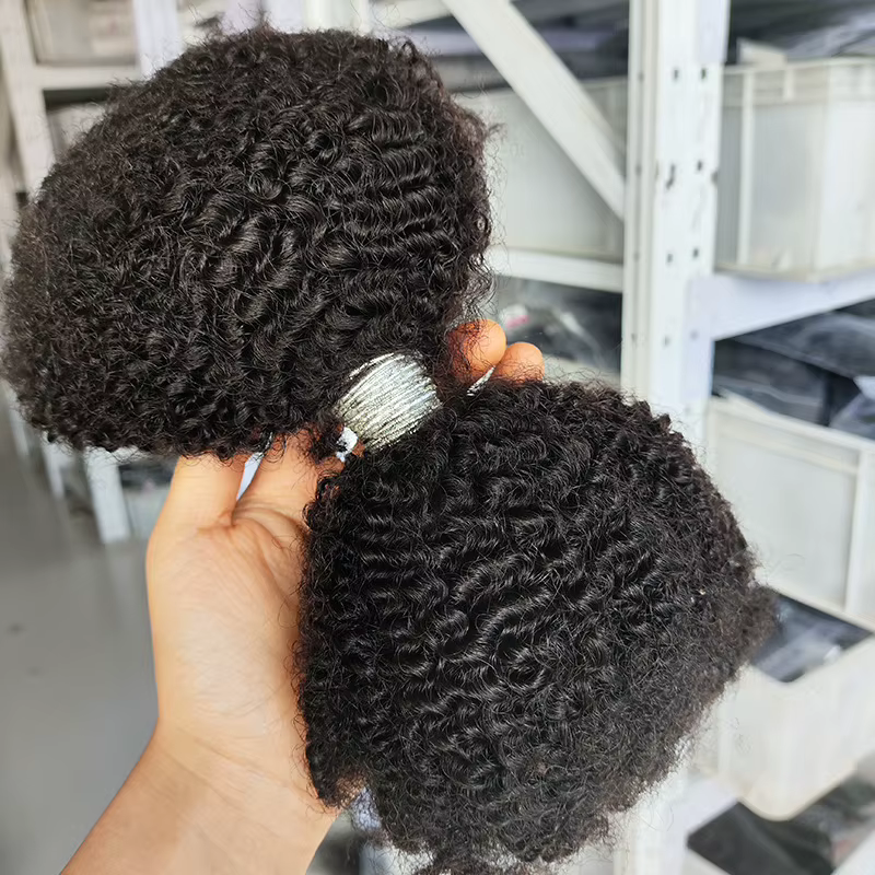 Cheveux humains 4C Afro Kinky Bulk Premium de 18 pouces pour femmes
