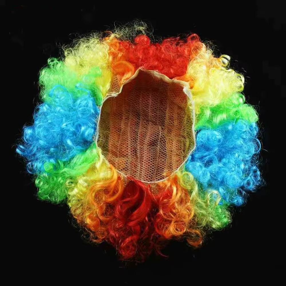 Perruque Afro bouclée noire à la mode