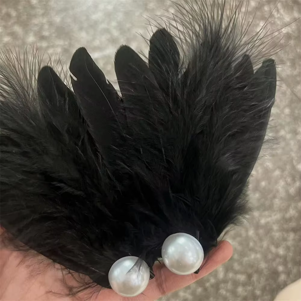 Pince à cheveux en plumes de Ballet pour femmes