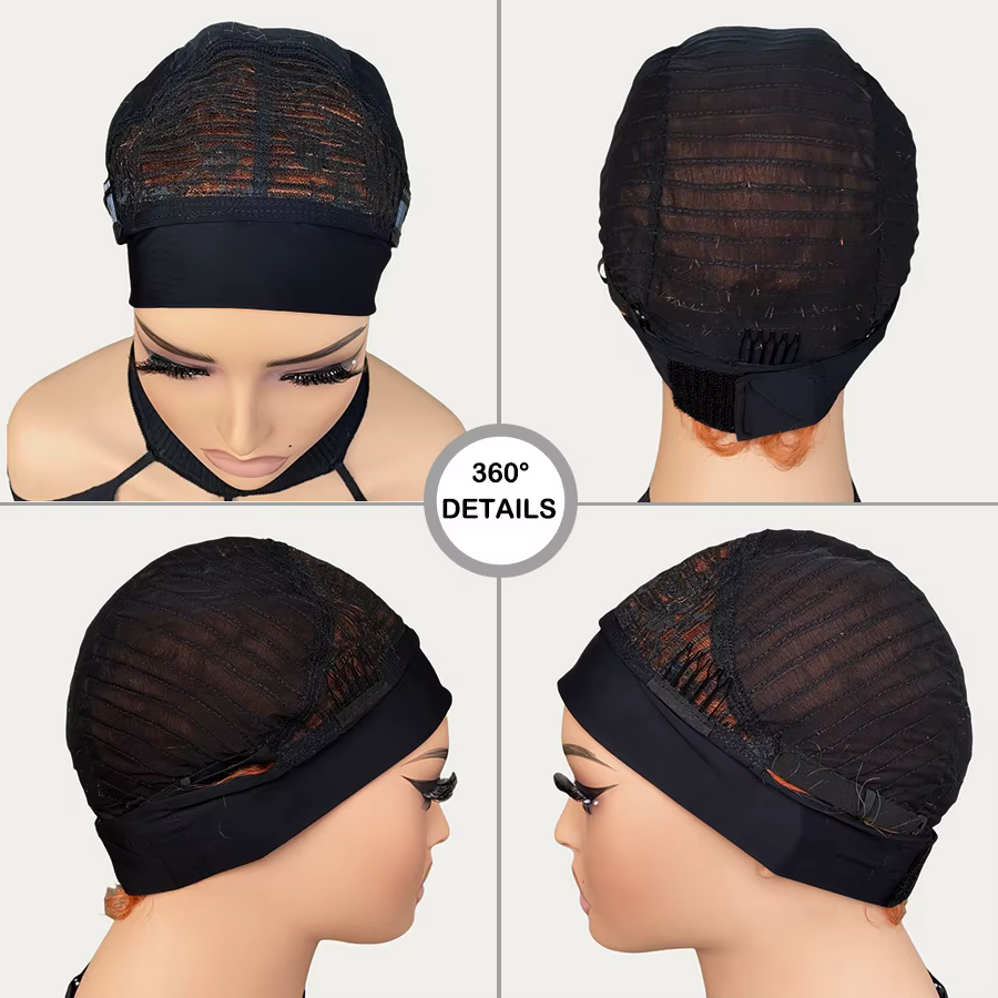 Perruque courte bouclée avec bandeau pour femme
