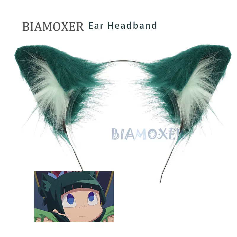 Maomao Cosplay perruques Anime l'apothicaire journaux perruque mignon femmes vert noirâtre cheveux longs Mao Mao