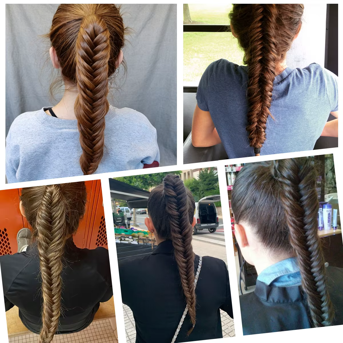 Extensions de cheveux tressées de 16 pouces