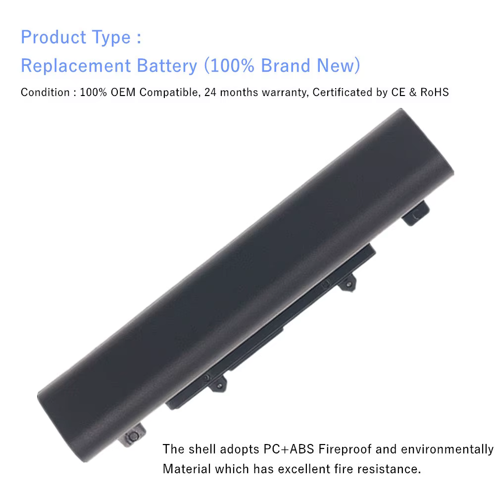 Batterie d'ordinateur portable pour Acer Extensa 2509 EX2509 2510 EX2510 2510G EX2510G AL14A32 V5-572 V3-472 V5-572P