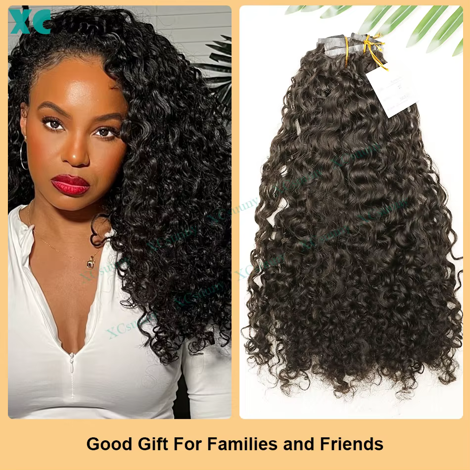 Extensions de cheveux bouclés à clipser