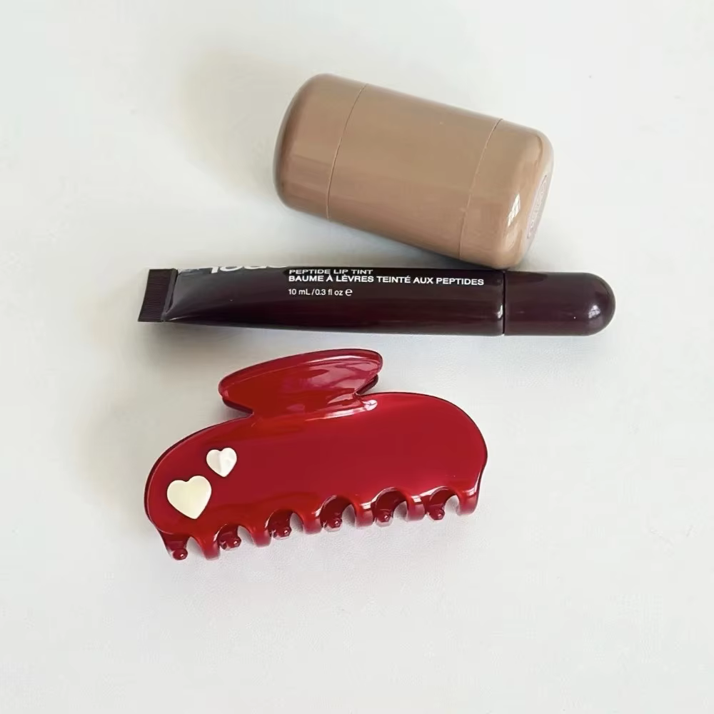 Nouvelles pinces à cheveux rétro rouges pour femmes et filles